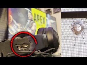 Gamer says the headset protected him from the stray bullet