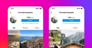 Instagram mixes hashtag content in a new test that removes its 'latest' tab