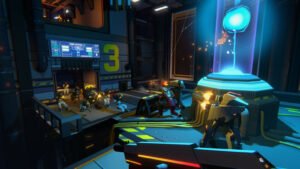 Sentry is a co-op shooter game about setting traps to defend your spaceship