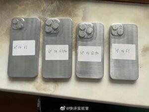 The first iPhone 14 molds show relative sizes of case and camera bump