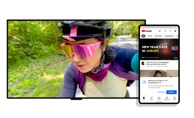 The YouTube mobile app can now sync to your TV without casting for a 'second screen' experience - TechCrunch